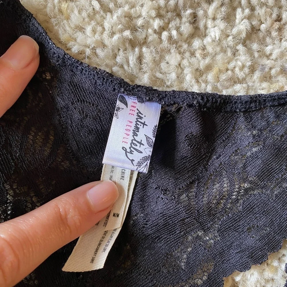 Intimately Free People Women’s Bra Black Size Medium Lace Bralette